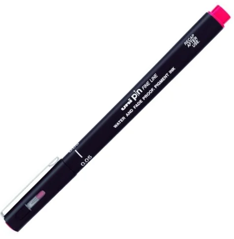 UNİ DRAWING PEN PIN05-200 0.5 KIRMIZI