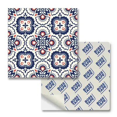 BOSS TAPE KARO PVC YAPIŞKANLI 30x30 CM 4 LÜ PAKET RETRO ÇİÇEK BT-12011