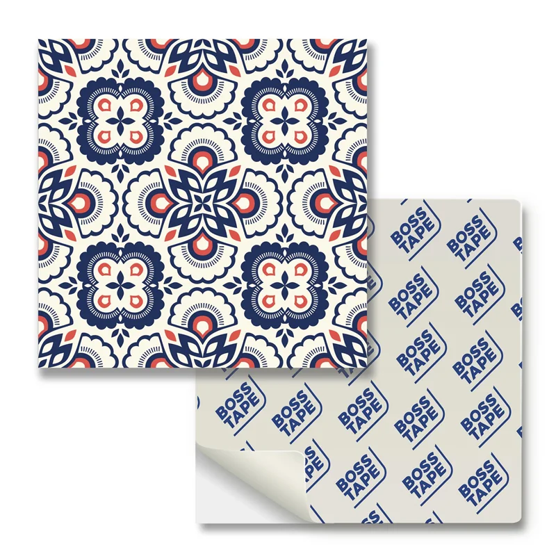 BOSS TAPE KARO PVC YAPIŞKANLI 30x30 CM 4 LÜ PAKET RETRO ÇİÇEK BT-12011
