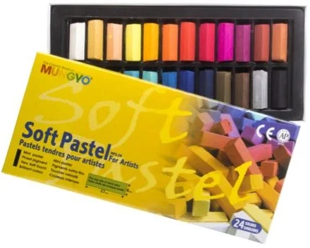 MUNGYO PASTEL BOYA GALLERY SOFT KÖŞELİ 1/2 BOY 24 LÜ MPS-24