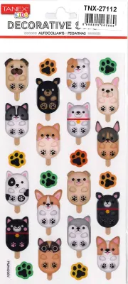 TANEX TNX-27112 PUFFY BONCUK KÖPEKLER SERİSİ 5 AD. TNX2711205