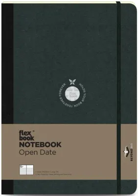 FLEX BOOK DEFTER 17x24 SİYAH 192SF.ÇİZGİLİ  FB 19