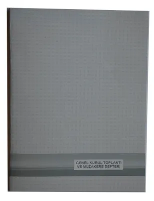 DİLMAN GENEL KURUL TOPLANTI VE MÜZAKERE DEFTERİ KARTON KAPAK 22x31.5 40 YP NUMARALI 5369