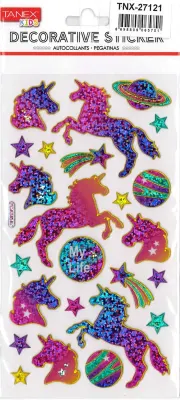 TANEX TNX-27121 PUFFY PARLAK UZAYLI UNICORN SERİSİ 5 AD. TNX2712105