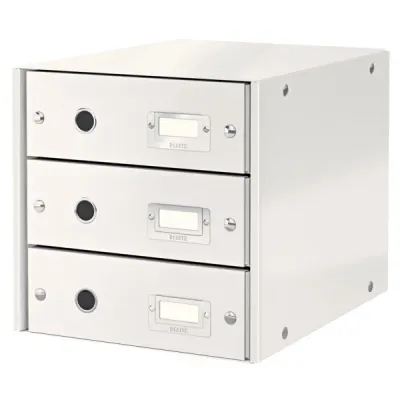 LEITZ EVRAK RAFI WOW C&amp;S 3 ÇEKMECE L-6048 BEYAZ
