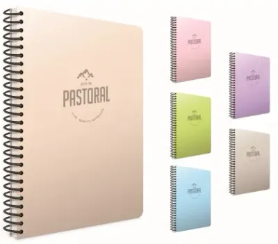 GIPTA DEFTER PASTORAL 17x24 SPİRALLİ PP KAPAK 60 YP. KARELİ 3250