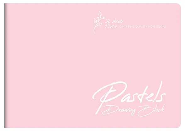 GIPTA RESİM DEFTERİ PASTELS 17x24 TEL DİKİŞLİ PP KAPAK 32 YP. 4162