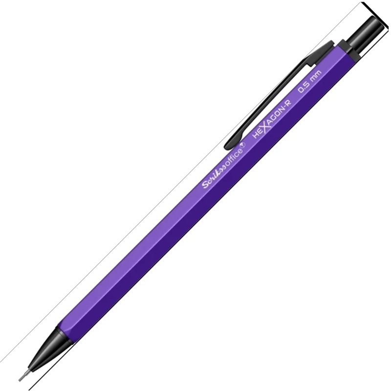 SCRIKSS OFFICE VERSATİL KALEM HEXAGON-R 0.5 NEON MOR