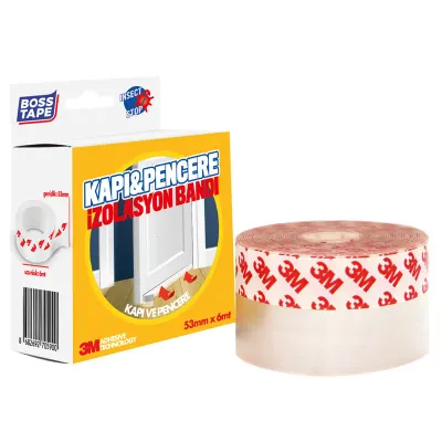 BOSS TAPE İZOLASYON BANDI KAPI &amp; PENCERE 53 MM x 6M KUTULU BT-04027