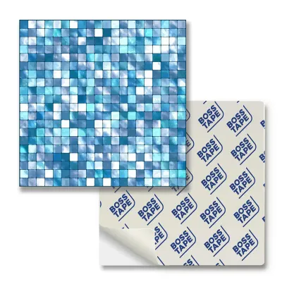 BOSS TAPE KARO PVC YAPIŞKANLI 30x30 CM 4 LÜ PAKET MAVİ TAŞ BT-12001