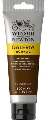 W&amp;N AKRİLİK BOYA GALERIA 120 ML BURNT UMBER 76 WN-2131076