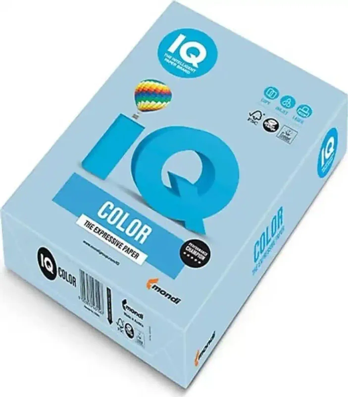 IQ A4 BUZ MAVİSİ RENKLİ FOTOKOPİ KAĞIDI 80 gr OBL70