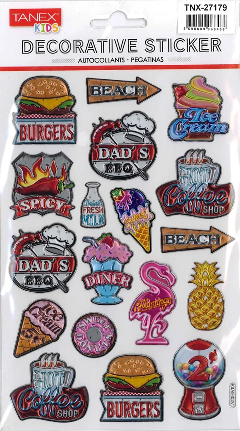 TANEX TNX-27179 PUFFY FAST FOOD SERİSİ 5 AD. TNX2717905