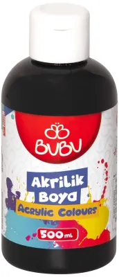 BU-BU AKRİLİK BOYA 500 GR. SİYAH BUBU-AKR020