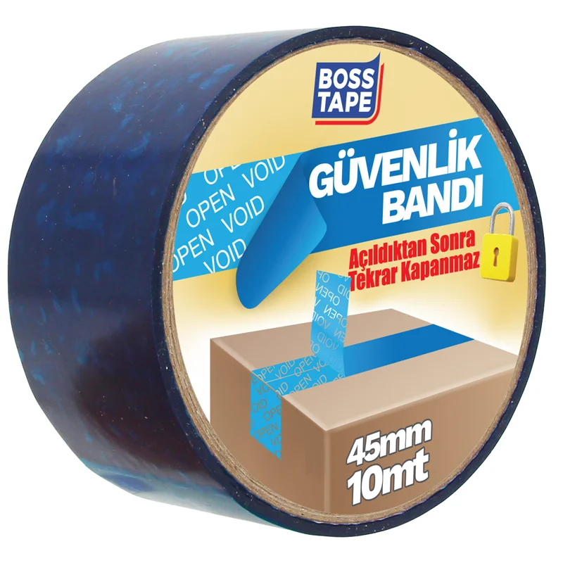 BOSS TAPE ÖZEL BANT GÜVENLİK BANDI 45 MM x 10M MAVİ BT-08015