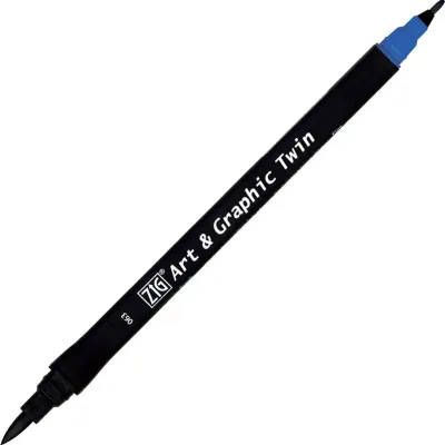 ZIG ART&amp;GRAPHIC TWIN TUT-80 063 DULL BLUE