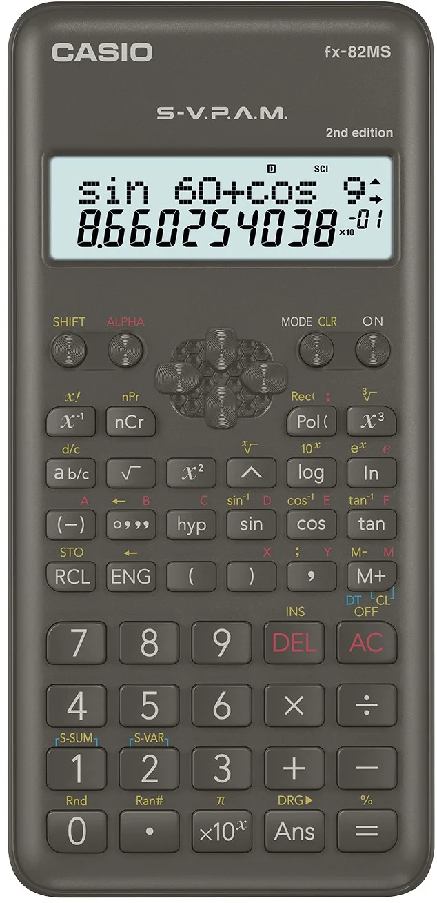 CASIO HESAP MAKİNESİ BİLİMSEL FX-82MS-2-W-DT-AR