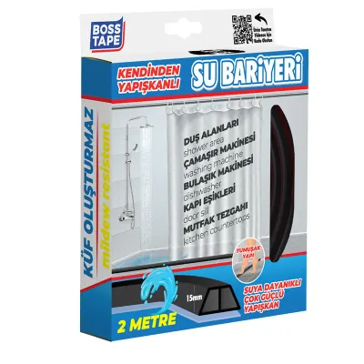 BOSS TAPE SU BARİYERİ 27 MM x 2M SİYAH BT-06029