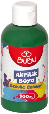 BU-BU AKRİLİK BOYA 500 GR. YEŞİL BUBU-AKR022