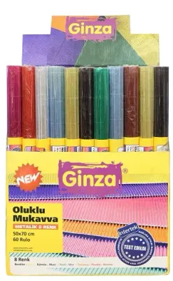 GİNZA OLUKLU MUKAVVA METALİK 60 LI STAND NO:965