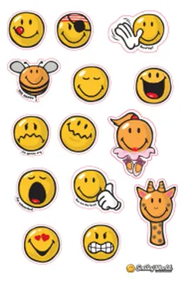 MYNOTE STICKER SMILEY 3 LÜ POŞET SMILEY1300