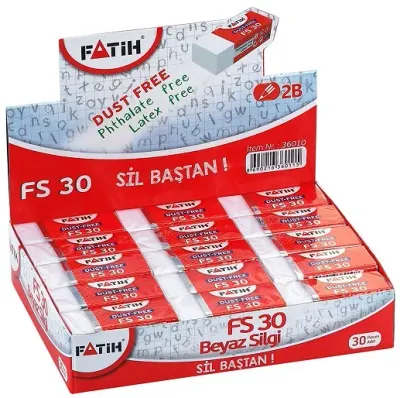FATİH SİLGİ FS30 BEYAZ 30 LU KUTU FA360010SL30