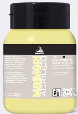 MAIMERI AKRİLİK BOYA ACRILICO SERİSİ 500 ML IVORY WHITE 934021
