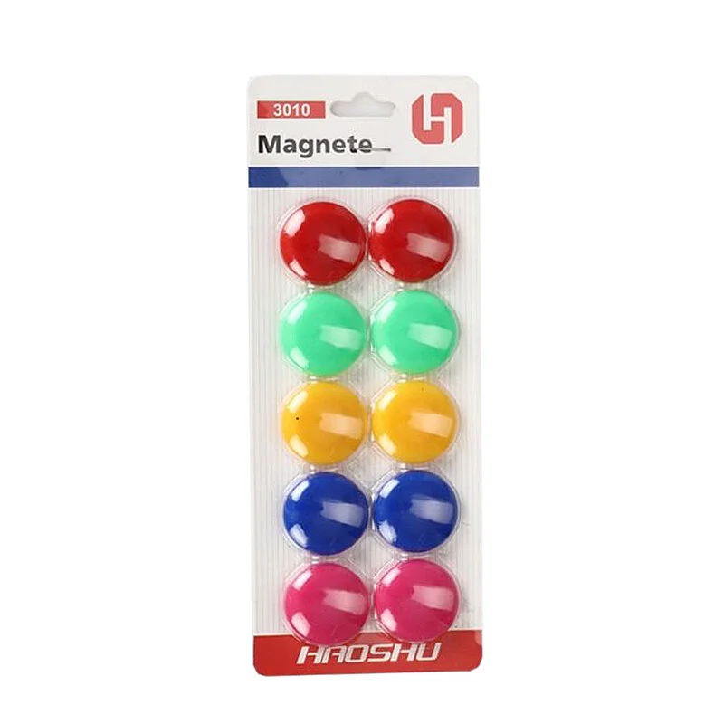 PANDA BÜYÜK RENKLİ MIKNATIS 30mm 10 LU PAN669