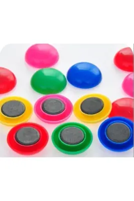 PANDA BÜYÜK RENKLİ MIKNATIS 30mm 10 LU PAN669