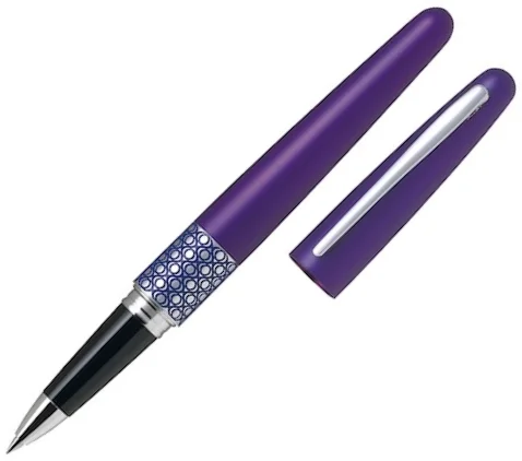 PILOT ROLLER KALEM MR-3 MEDIUM RETRO POP METALİK VIOLET &amp; ELLIPS RING BL-VBMR3-7-EP-B-E