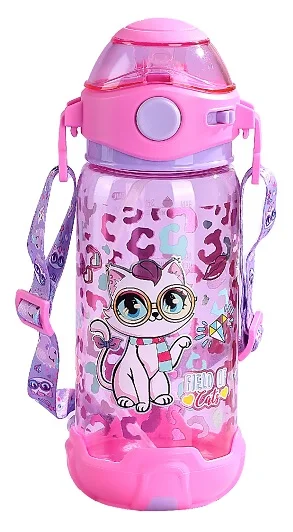 DREAM VEST GÖZLÜKLÜ KEDİ ŞEFFAF MATARA 650 ML.(U2051) VST-MT0009