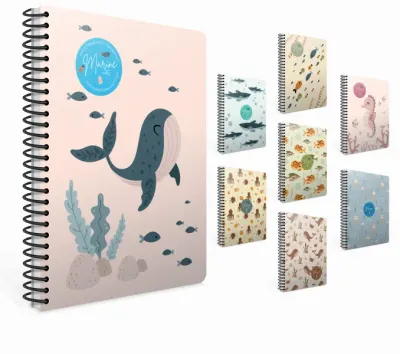 GIPTA DEFTER MARINE NOTES A4 SPİRALLİ KARTON KAPAK 80 YP. ÇİZGİLİ 7076