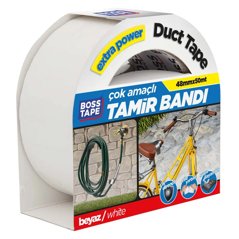 BOSS TAPE EXTRA DUCK TAPE TAMİR BANDI BEYAZ 48 MM x 50M BT-02033
