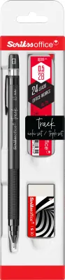 SCRIKSS OFFICE VERSATİL KALEM OKUL SETİ TRACK 0.5 GRİ + SİLGİ + MİN BLS.