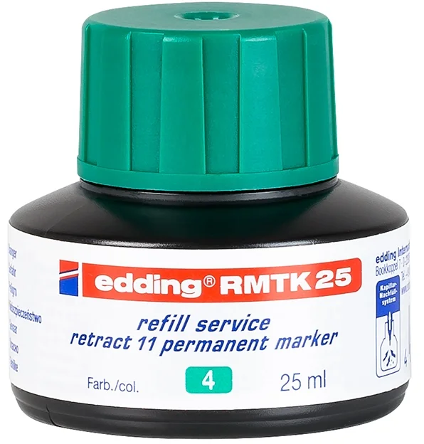EDDING PERMANENT MÜREKKEP 25 ML RETRACT E-RMTK YEŞİL