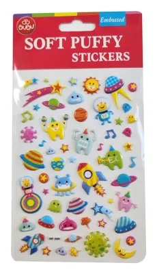BU-BU SOFT PUFFY STICKERS SPACE 10,9X20,5 BUBU-SWP-1008B