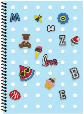 KESKİN DEFTER FUN A4 PP KAPAK SPİRALLİ 80 YP. KARELİ 323242-99