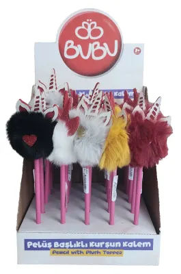 BU-BU PELÜŞ UNICORN BAŞLIKLI KURŞUN KALEM 25'Lİ BUBU-BKK006