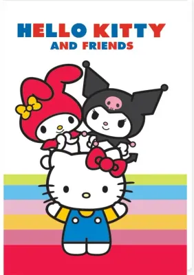 KESKİN BLOKNOT HELLO KITTY AND FRIENDS İKİLİ A7 STAND 140200-13