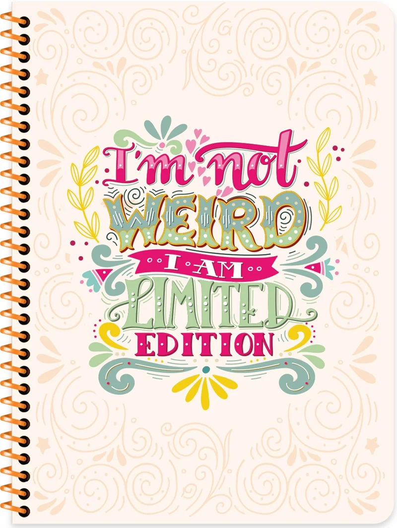 KESKİN DEFTER MOTTO 16.5x22.5 PP KAPAK SPİRALLİ 80 YP. ÇİZGİLİ 322241-99