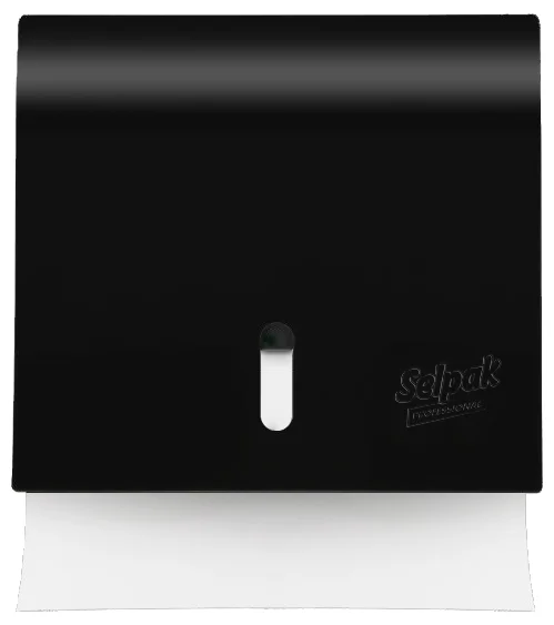 SELPAK PROFESSIONAL EKİPMAN WAVE Z KATLI HAVLU DİSPENSERİ SİYAH 7900673