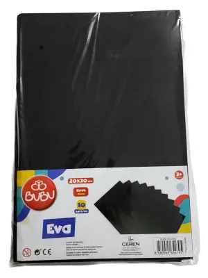 BU-BU A4 EVA 10'LU SİYAH BUBU-EV0045