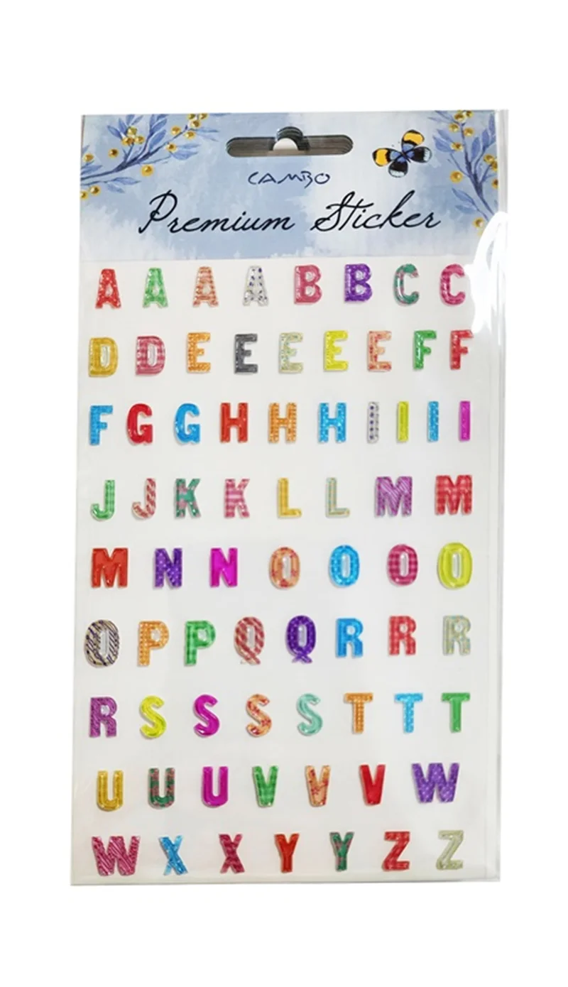 BU-BU DAMLA HARF STICKER BUBU-CAS-01-044