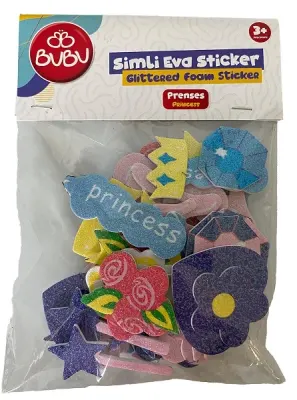 BU-BU SİMLİ EVA STICKER PRENSES 49'LU BUBU-ST0156