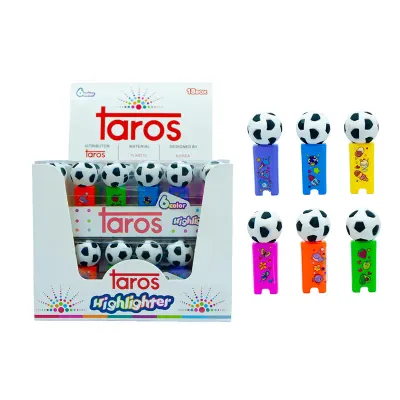 UNICK COLOR FOSFORLU KALEM FOOTBOL 6 LI 8044
