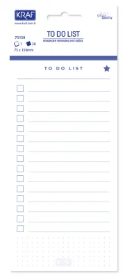 KRAF YAPIŞKANLI NOT KAĞIDI TO DO LIST - YAPILACAKLAR LİSTESİ 75x150 30 YP 75150