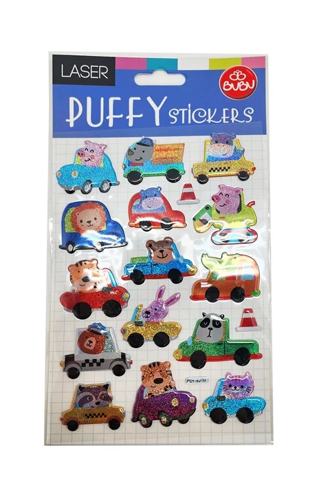 BU-BU DAMLA STICKERS ARABALAR 12,5X23,5 BUBU-PUF-6209