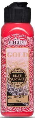 ARTDECO AKRİLİK BOYA GOLD MULTI-SURFACE 140 ML KIRMIZI Y-G70R-220