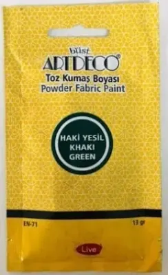 ARTDECO KUMAŞ BOYASI TOZ 13 GR TOZ HAKİ YEŞİL Y-010T-1131