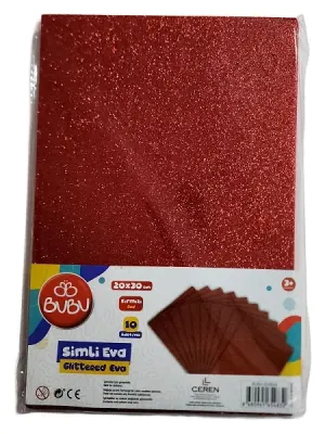 BU-BU A4 SİMLİ EVA 10'LU KIRMIZI BUBU-EV0049